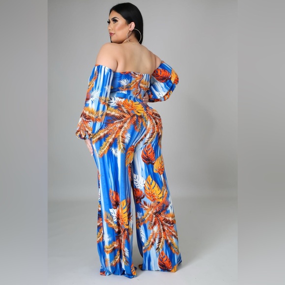 Summer Ready Jumpsuit Good Times USA Sz 1X - Picture 3 of 6